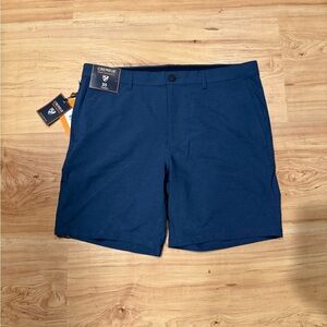 Daniel Cremieux Navy Flat Front Shorts 35